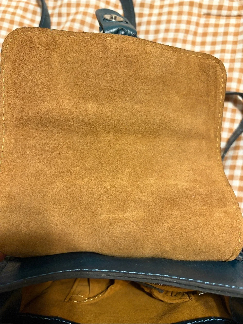 Patricia Nash Leather Crossbody Bag in Deep Teal - Picture 5 of 7